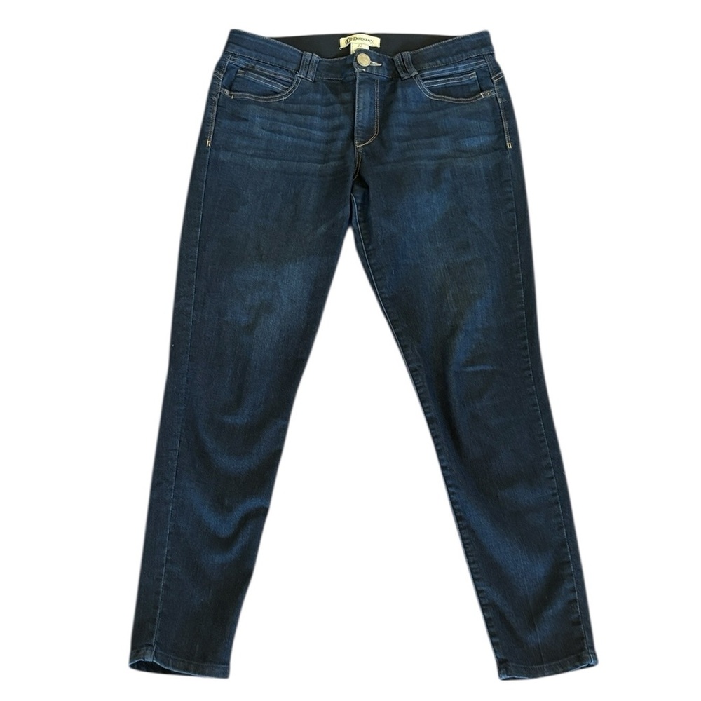 Democracy "Ab Technology" Blue Dark Rinse High Waist Skinny Ankle Jeans Size 12‎